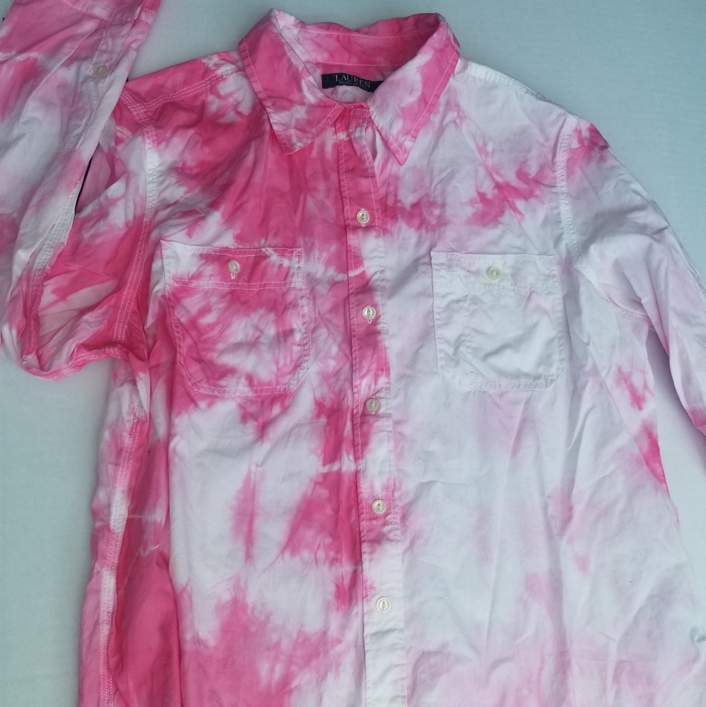 Pink tie dye shirt